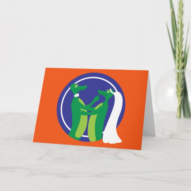 Cartão Casal Gator (Frente)