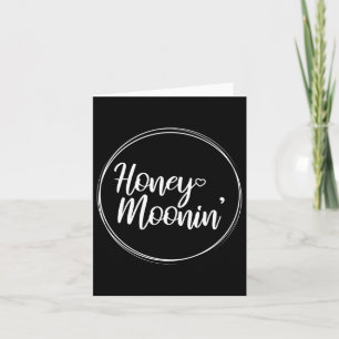 Cartão Casal Honeyluin Casamento Honeymoonin Brides Groom