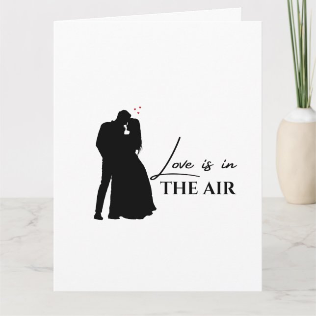 Cartão Casal Love is in the air (Frente)