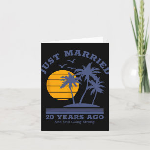 Cartão Casal Romântico - Casamento 20 Anniversa
