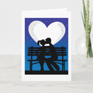 Cartão Casal Silhouette Moon