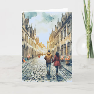Cartão Casal Viagem Europeu