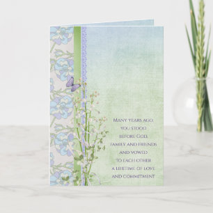 Cartão Casamento Aniversário Lily do buquê do Vale