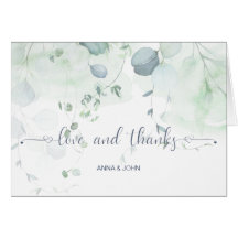 Casamento Botânico Eucalyptus Greenery Obrigado