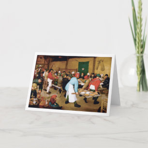 Cartão Casamento Camponês, Pieter Bruegel