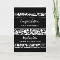 Casamento com Stepfilha Floral Negra