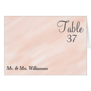 Cartão Casamento Cor-de-Água Pintado Pink