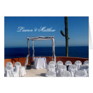 Cartão Casamento de Cabo San Lucas