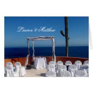 Cartão Casamento de Cabo San Lucas