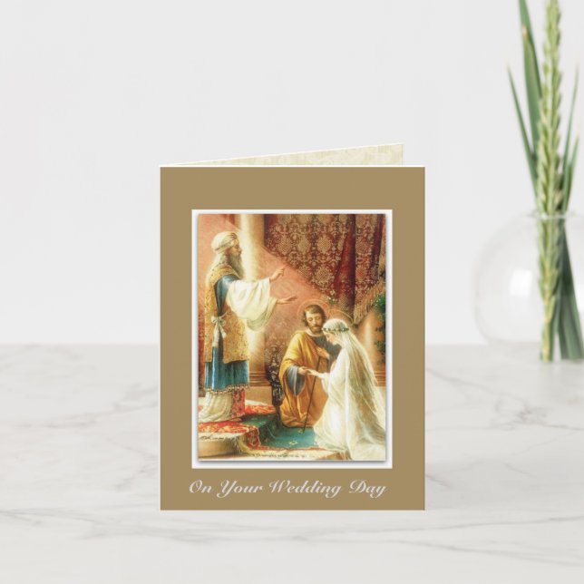 Cartão Casamento de casamento, noiva, noiva Mary Joseph (Frente)