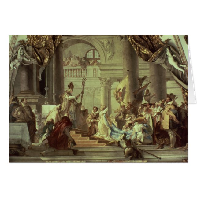 Cartão Casamento de Frederick Barbarossa do imperador (Frente Horizontal)