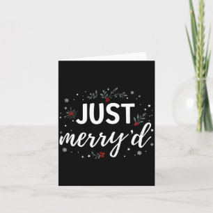 Cartão Casamento de Natal de Casal Casado Alegre Correspo