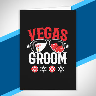 Cartão Casamento de Vegas - Groom - Esquadrão de Despedid