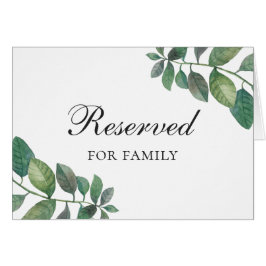 Cartão Casamento de verão em Woodland. Sinal reservado bo