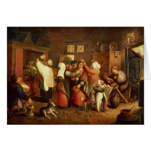 Cartão Casamento do camponês