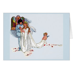 Cartão casamento do conto de fadas
