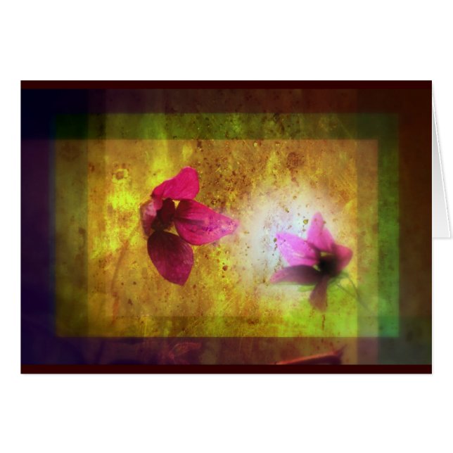 Cartão casamento do Titania; Dueto floral da baga Salmon (Frente Horizontal)