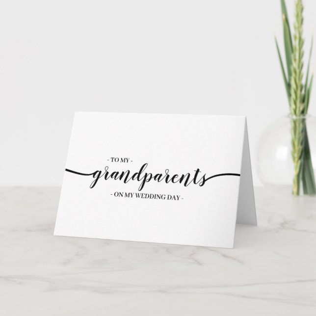 Cartão Casamento dos Avós Minimal Simples (Frente)