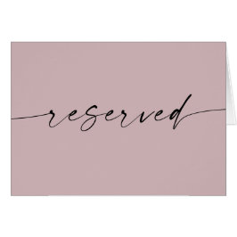 Cartão Casamento Dusty Pink Spring | Sinal Reservado de S