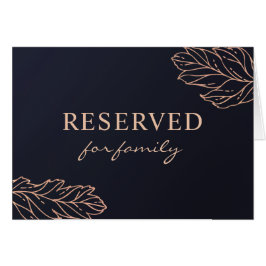 Cartão Casamento elegante azul marinho e dourado. Sinal d
