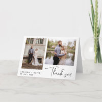 Casamento Fotográfico Moderno 2 Obrigado Folheto