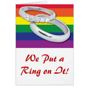 Cartão Casamento Lésbico gay