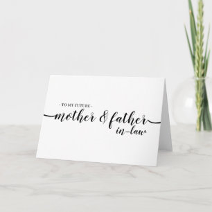Cartão Casamento Minimal Simples Novos Pais Mãe Pai