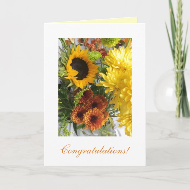 Cartão Casamento "parabéns! (Frente)