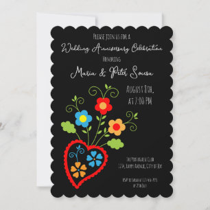 Cartão Casamento popular português florindo aniversário d
