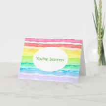 Casamento Rainbow Watercolor