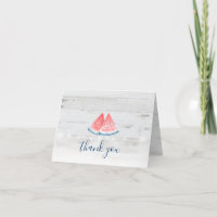 Casamento Rustic Watermelon Wood Script Obrigado