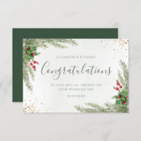 Casamento Rustic Winter Greenery Berries Pine Cone