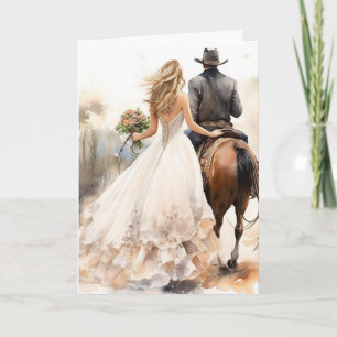 Cartão Casamento Stetson & Lace: Graça Galopante