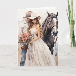 Cartão Casamento Stetson & Lace: Sussurros Ocidentais