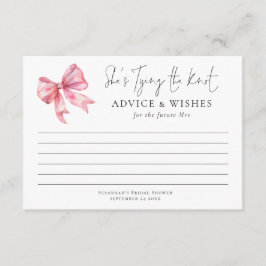 Cartão Casando Pink Chá de panela Advice