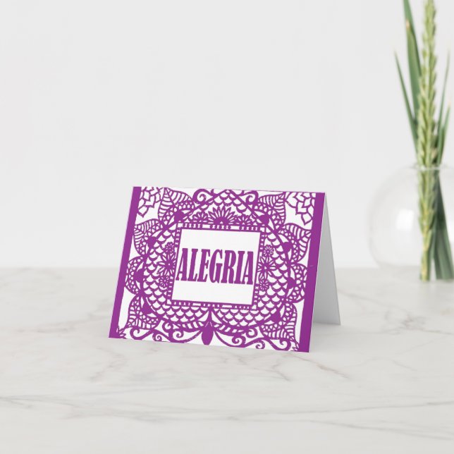 Cartão CasaQ Papel Picado Note Card (Frente)