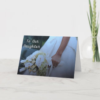 CARTÃO CASAR AMOR E FELICIDADE À NOSSA CARTA "FILHA"