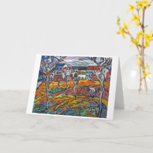 Cartão Casas em Chatou Maurice de Vlaminck