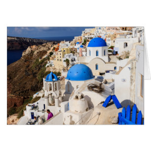 Cartão Casas Tradicionais Gregas