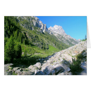 Cartão Cascade Canyon, Grand Teton National Park