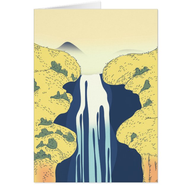 Cartão Cascata asiática (Frente)