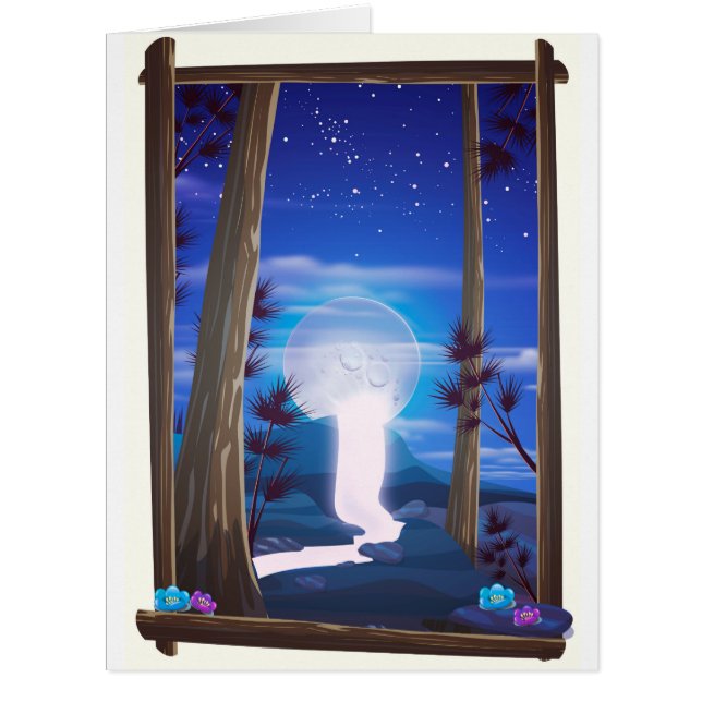 Cartão Cascata da Lua (Frente)