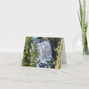 Cartão Cascata de pedra amarela