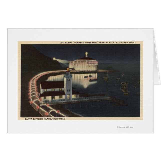 Cartão Casino Way to the "Romance Promenade" (Frente Horizontal)