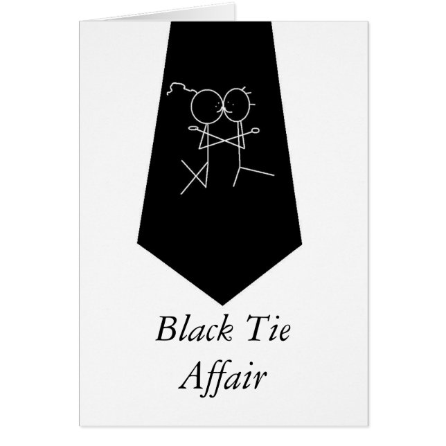 Cartão Caso Black Tie (Frente)