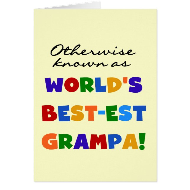 Cartão Caso contrário, conhecido como os melhores Camiset (Frente)