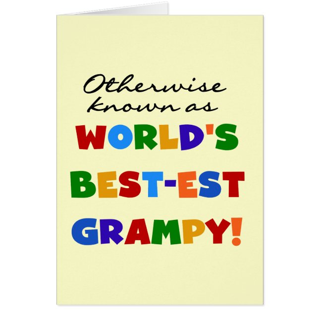 Cartão Caso contrário, conhecido como os melhores present (Frente)