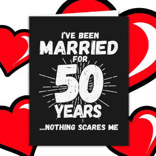 Cartão Casou-se 50 Anos Engraçado 50º Aniversário de Casa