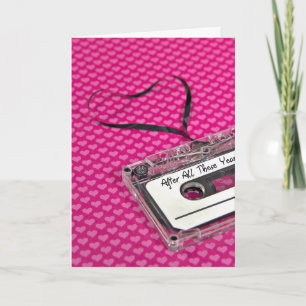 Cartão Cassette Tape for Anniversary