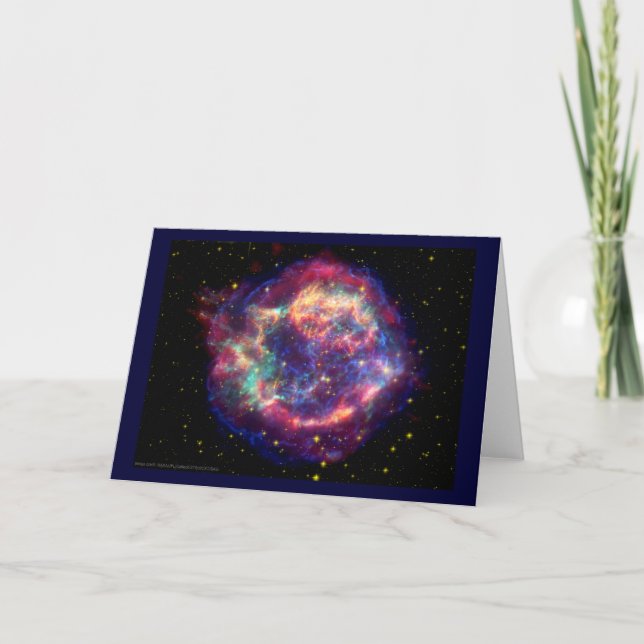 Cartão Cassiopeia A Supernova... A Morte Torna-Se Ela (Frente)